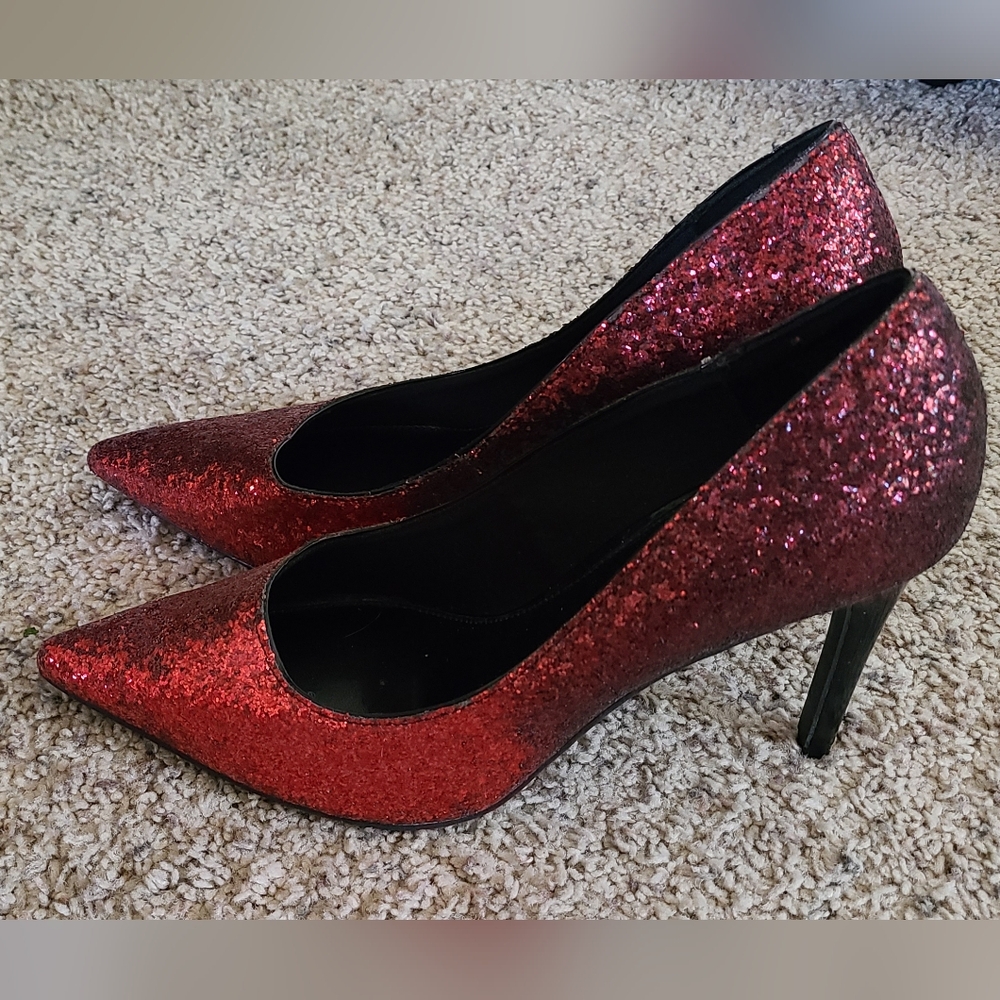 Glitter ombre pointed toe heels fioni night